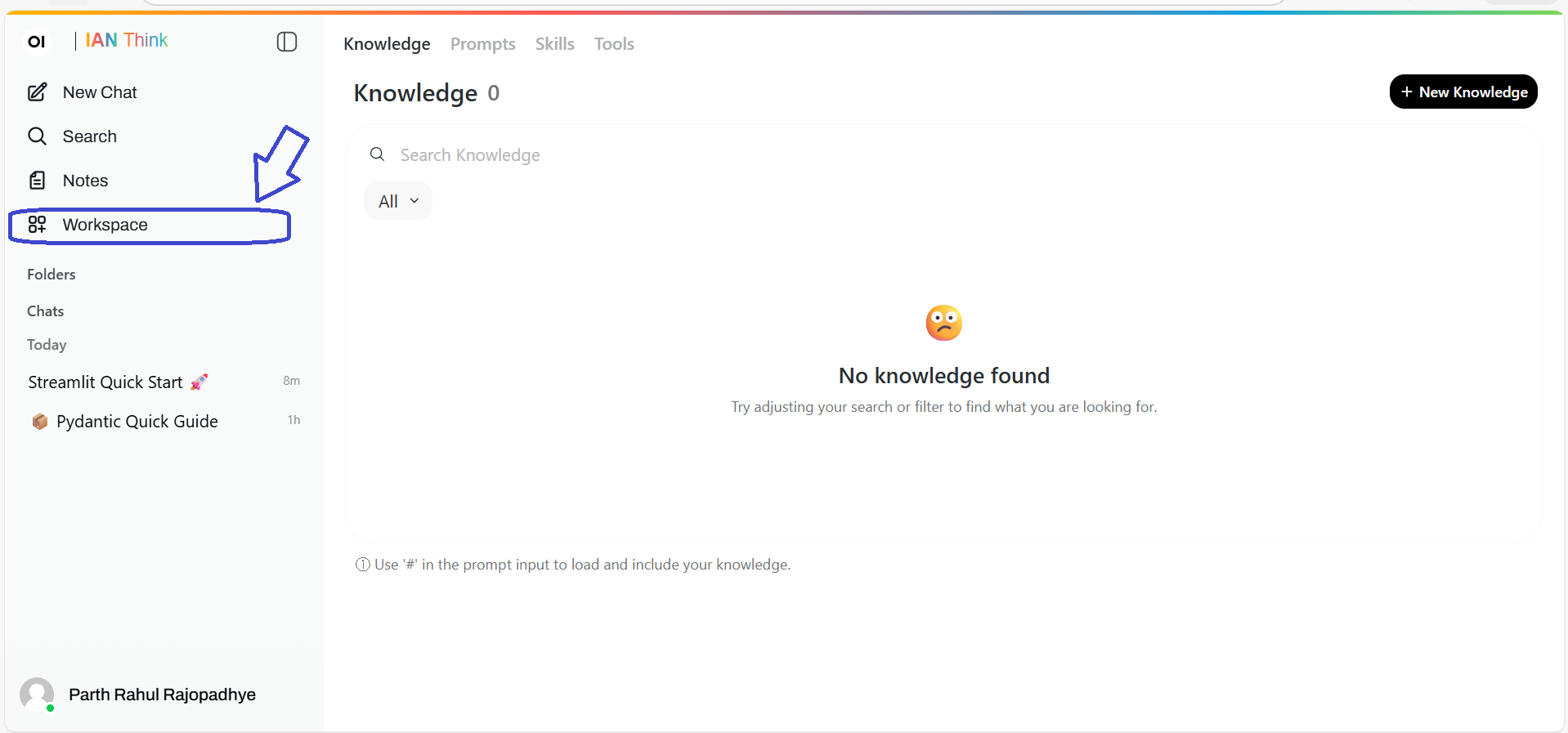 create knowledge base